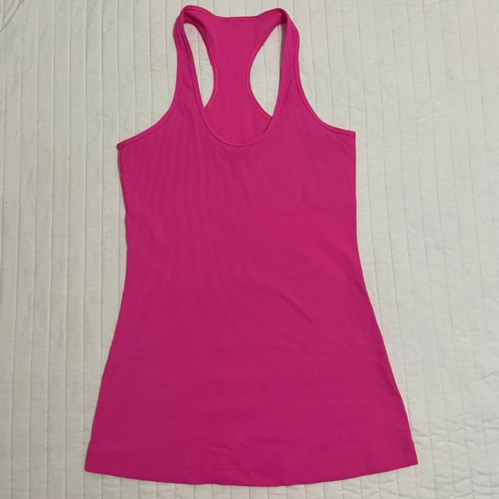 Lululemon Hot Pink Racerback Tank Top Size Medium